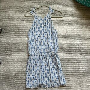 Joie Blue and White Patterned Mini Dress